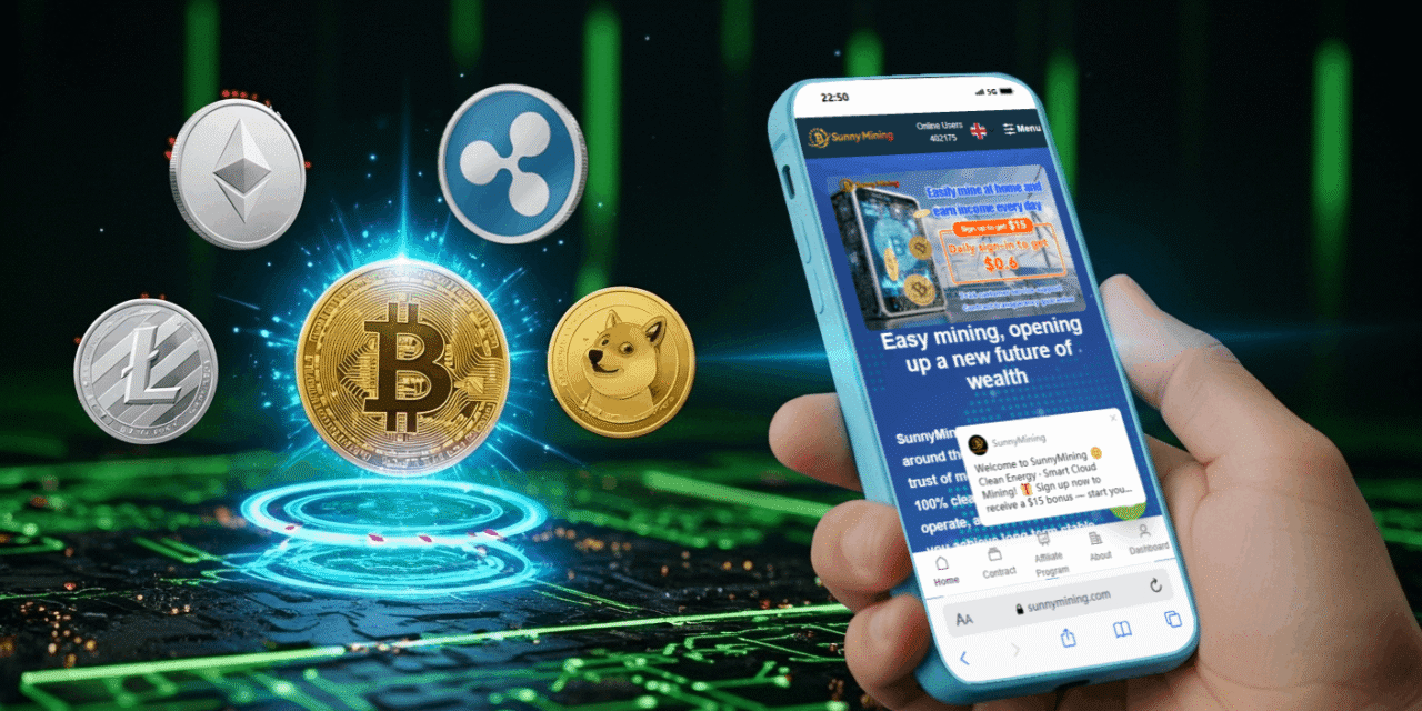 A New Cloud Mining Revolution: Sunny Mining Turns Every Smartphone into a Portable Mining Farm